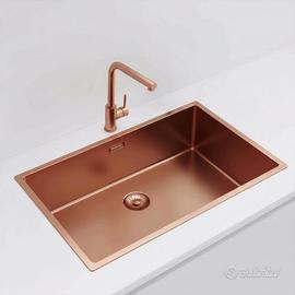 Pure Sink Exclusivo grande lavello in rame 70x40cm