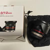 Obiettivo SAMYANG 12mm MFT Micro 4/3