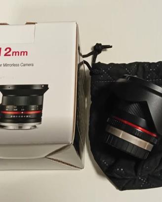 Obiettivo SAMYANG 12mm MFT Micro 4/3