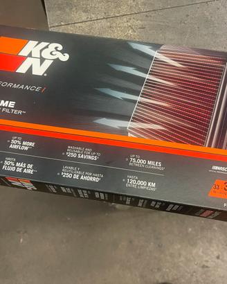 Filtro aria sportivo  K&N + kit pulizia