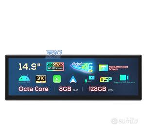 RADIO GPS ANDROID 14 BMW SERIE 5 F07 CIC 15" 8GB+