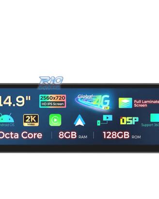 RADIO GPS ANDROID 14 BMW SERIE 5 F07 CIC 15" 8GB+