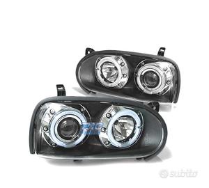 FARI VOLKSWAGEN VW GOLF 3 ANGEL EYES NERI