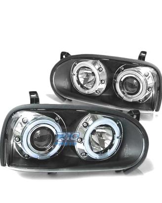 FARI VOLKSWAGEN VW GOLF 3 ANGEL EYES NERI