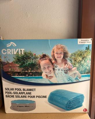 Telo Solare per Piscina Rotonda Crivit Ø 354 cm
