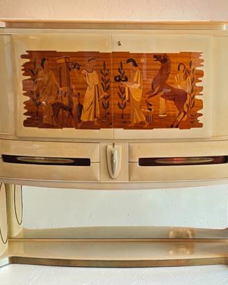 Dassi, Gio Ponti, Mobile bar in pergamena