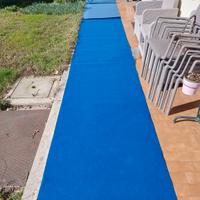 corsia in feltro azzurra larga 100 cm