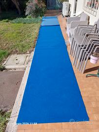 corsia in feltro azzurra larga 100 cm