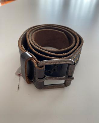 Cintura in cuoio marrone scuro Fornarina tg.L