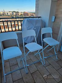 3 sgabelli con schienale IKEA