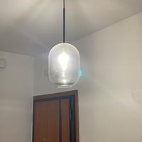 Lampadario contemporaneo sospensione vetro