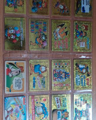 serie cards garfield 14 pezzi completa 