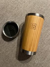 Borraccia Thermos Bambù e Alluminio con logo DAZN