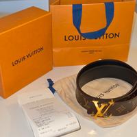 Cintura LV duble face uomo con scontrino