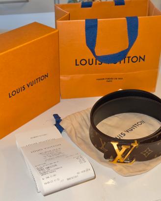 Cintura LV duble face uomo con scontrino