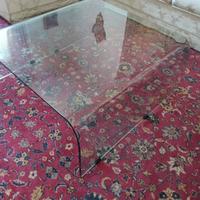 tavolino in vetro  trasparente vintage 