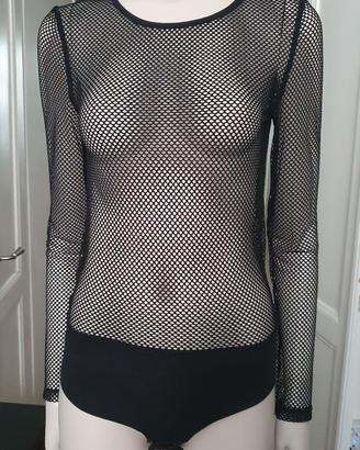 Body,  maniche lunghe.  tg. S/M Nuovo