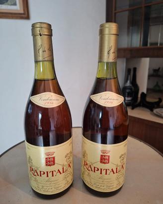 Set 2 bottiglie vintage Rapitalà Alcamo del 1986