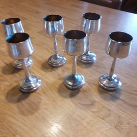 Bicchierini vintage argentati