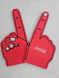 Coppia Mani per tifosi Coca Cola