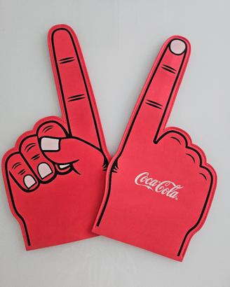 Coppia Mani per tifosi Coca Cola