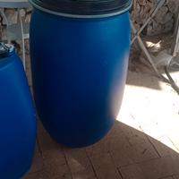 3 Taniche di plastica blu in poliestere