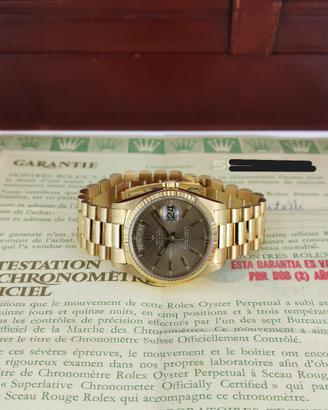 Rolex Day-Date Ref.18038 Box and Warranty