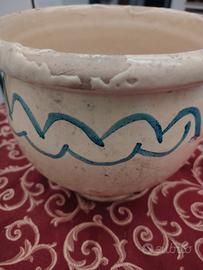 Vaso da notte in terracotta smaltata 