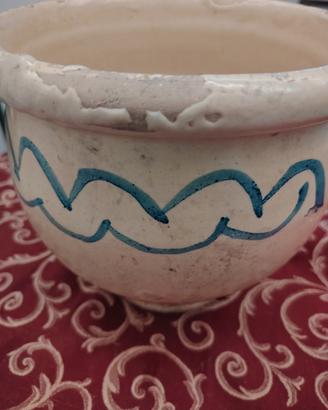 Vaso da notte in terracotta smaltata 