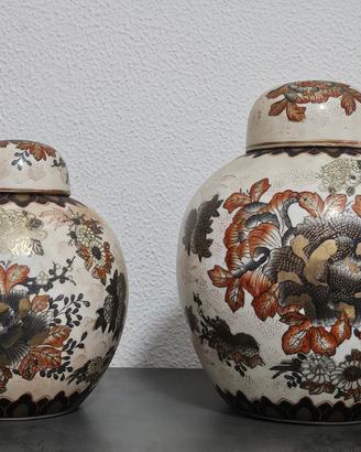 Vasi cinesi antichi in coppia XX secolo