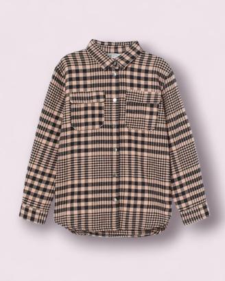 Giacca-camicia in twill di cotone da ragazza