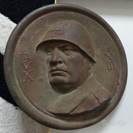 Placca militaria Mussolini.