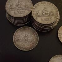 Lotto di monete da collezione in argento