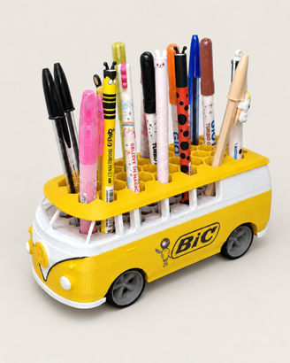 Portapenne Stile Bic - Van VW Bulli T1 - Vintage