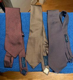 3Cravatte seta lana Eddy monetti ROMA