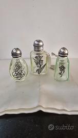 tris bottigline vintage da collezione