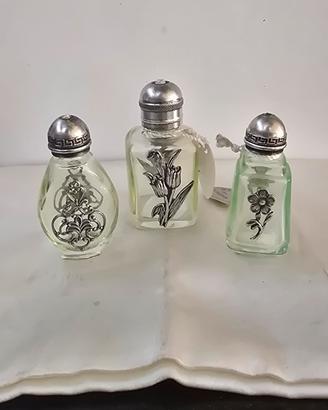 tris bottigline vintage da collezione