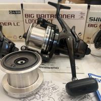 3 Shimano Big Baitrunner Long Cast+scatole+bobina