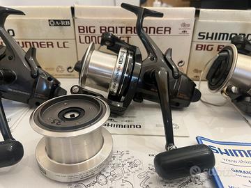 3 Shimano Big Baitrunner Long Cast+scatole+bobina