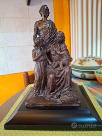 Scultura in bronzo Sacra Famiglia  G. Paulli