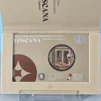 Monete collezione 5 euro Toscana Vinsanto Cantucci