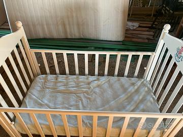 🍼 Culla in legno bianca