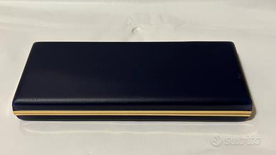 Astuccio Vintage x Penna Blu Notte e Finiture Oro