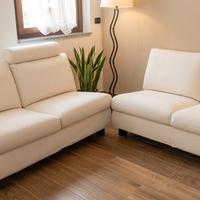 Coppia di Divani MINOTTI in Cotone e Piumino d'Oca