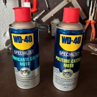 WD 40 pulitore e lubrificante catena moto