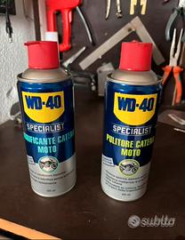 WD 40 pulitore e lubrificante catena moto