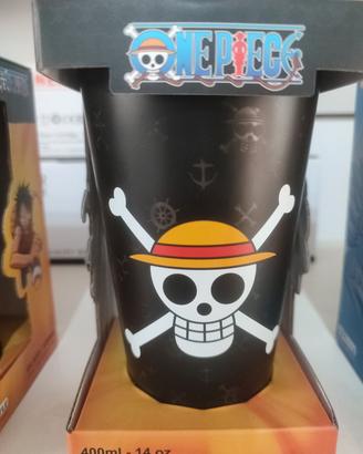 One piece bicchiere luffy anime manga figure 