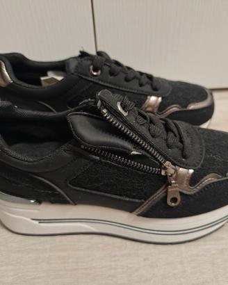 scarpe sneakers donna tg 36 con zeppa nuove