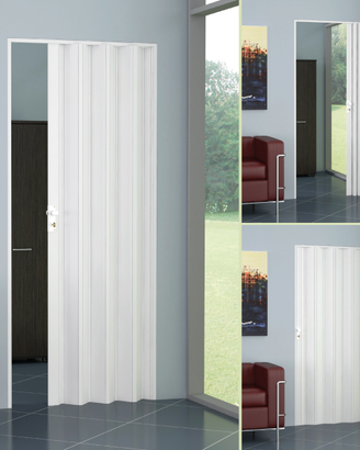 Porta a soffietto in Pvc su misura col. a scelta