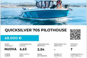 Quicksilver 705 Pilothouse in pronta consegna